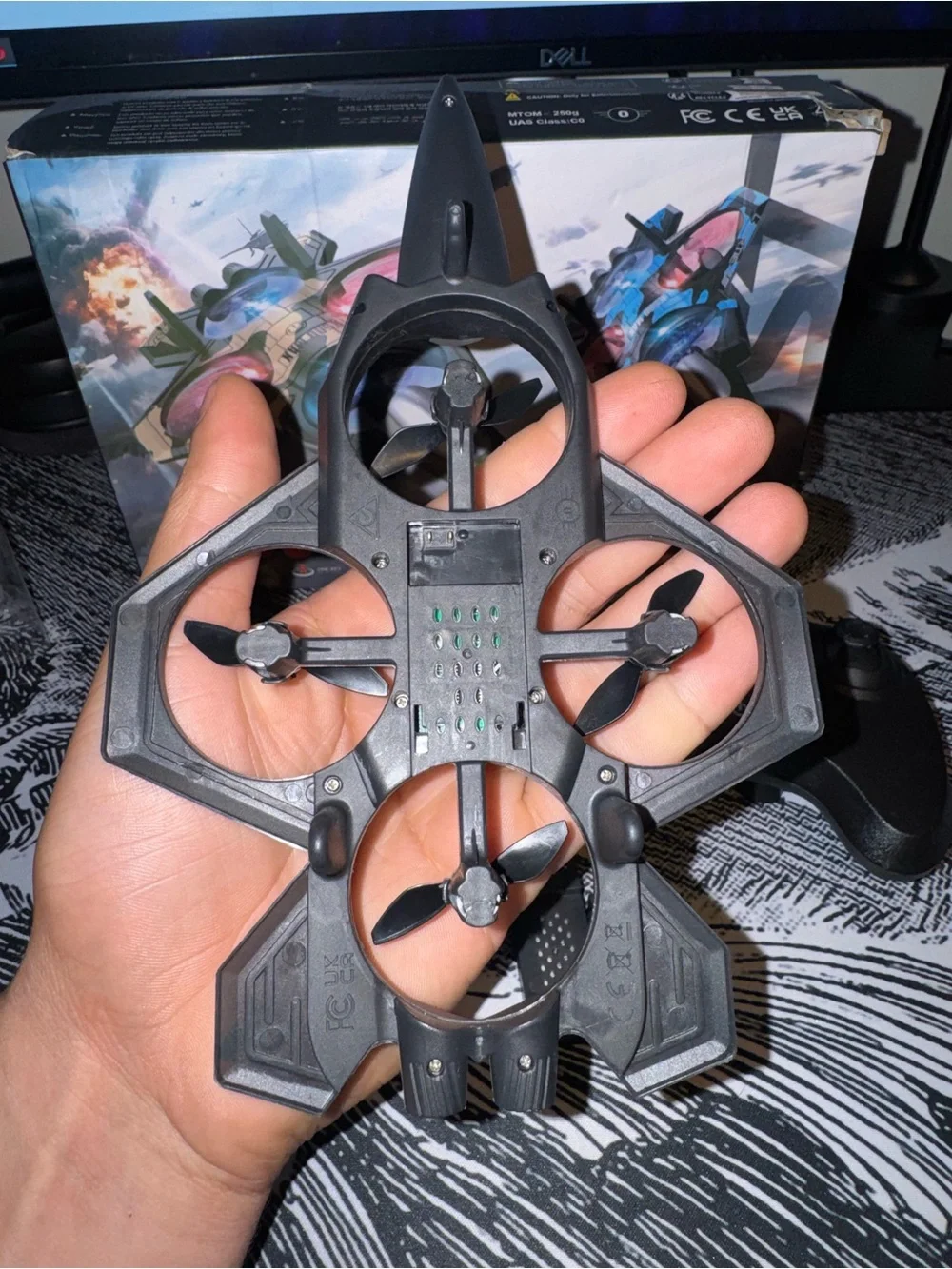 K500 M Drone RC Quadcopter - Black & Blue with Controller